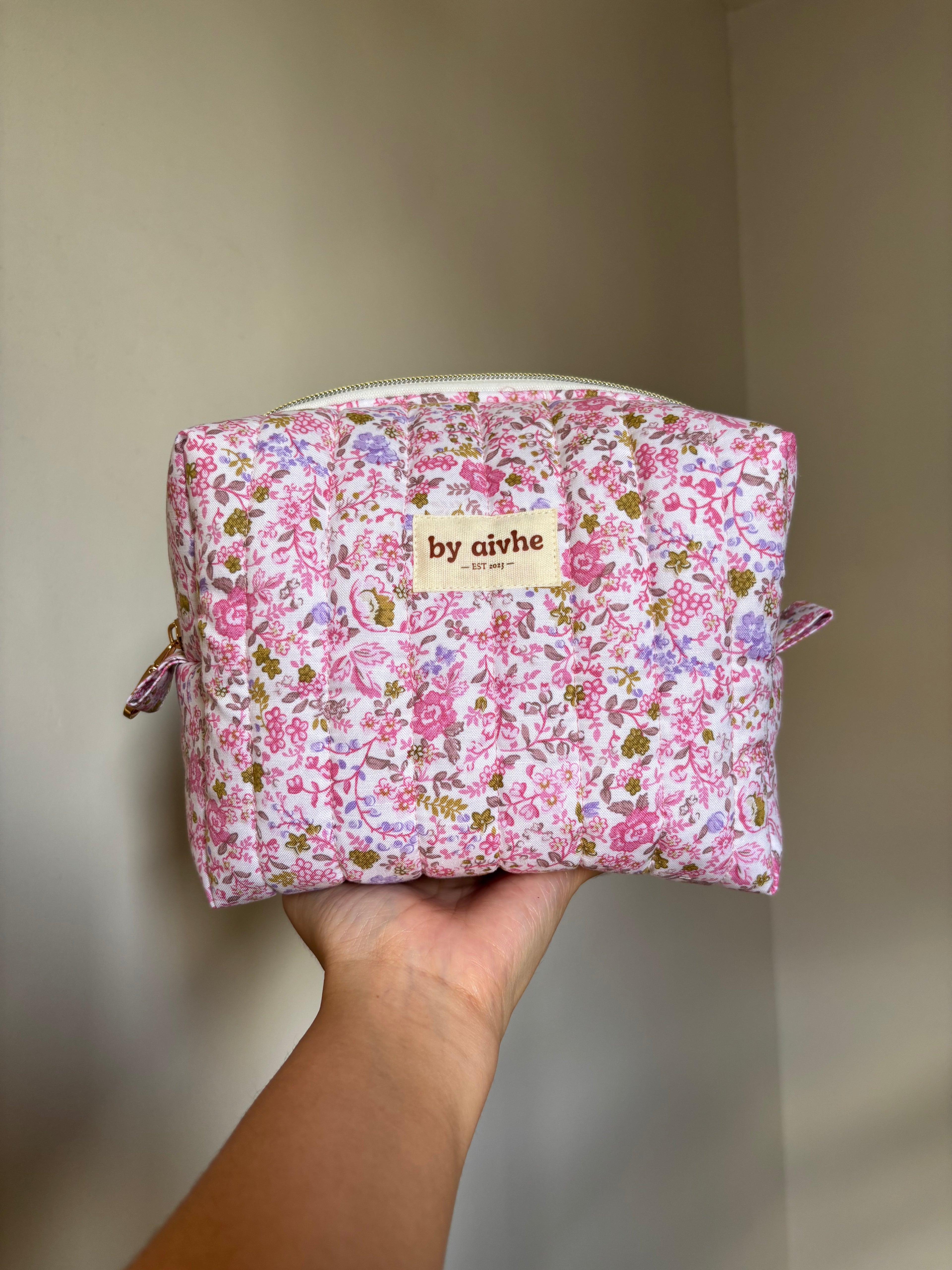 Pink Peony Toiletry/Makeup Bag