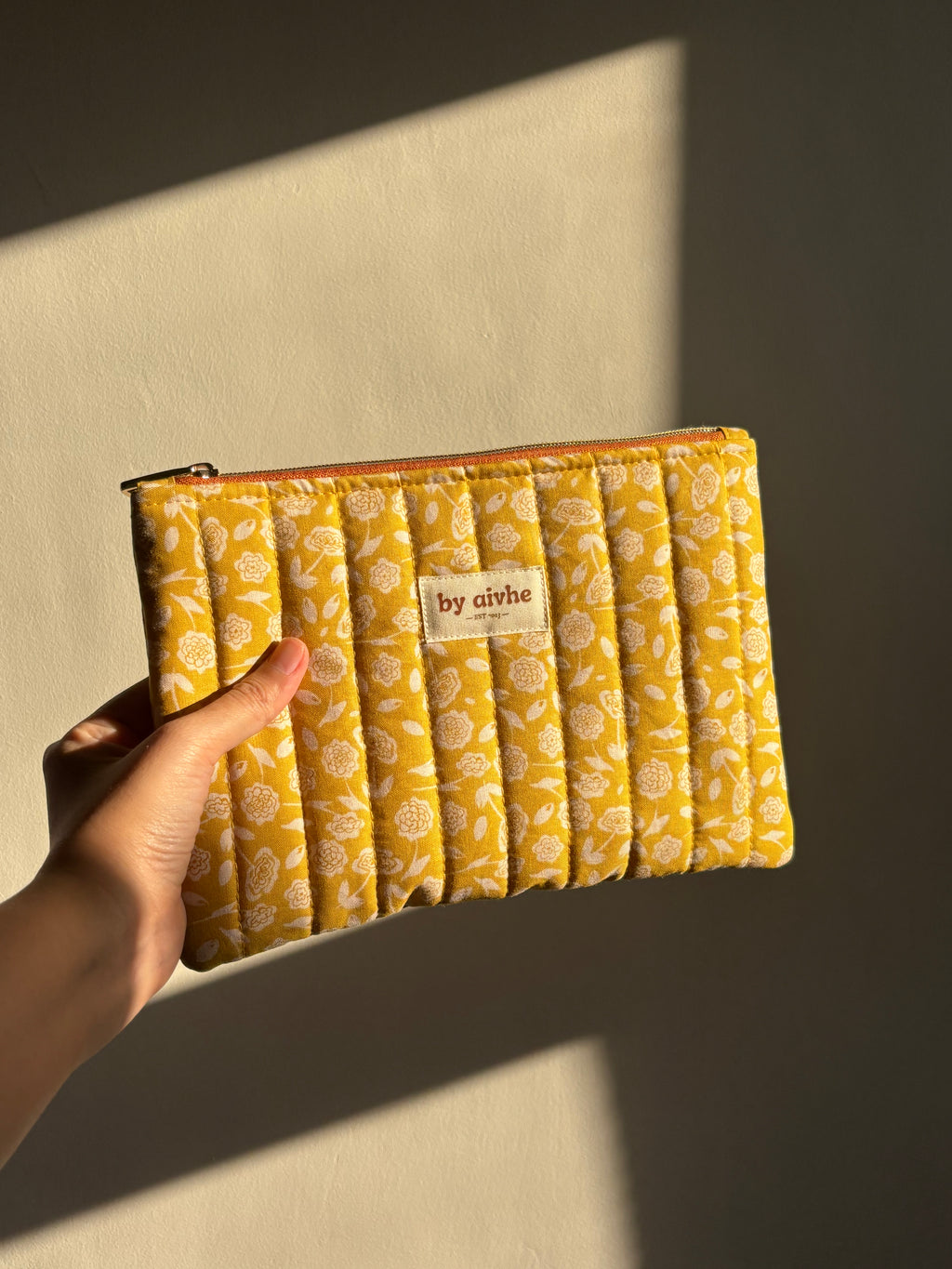 Golden Hour Medium Quilted Pouch