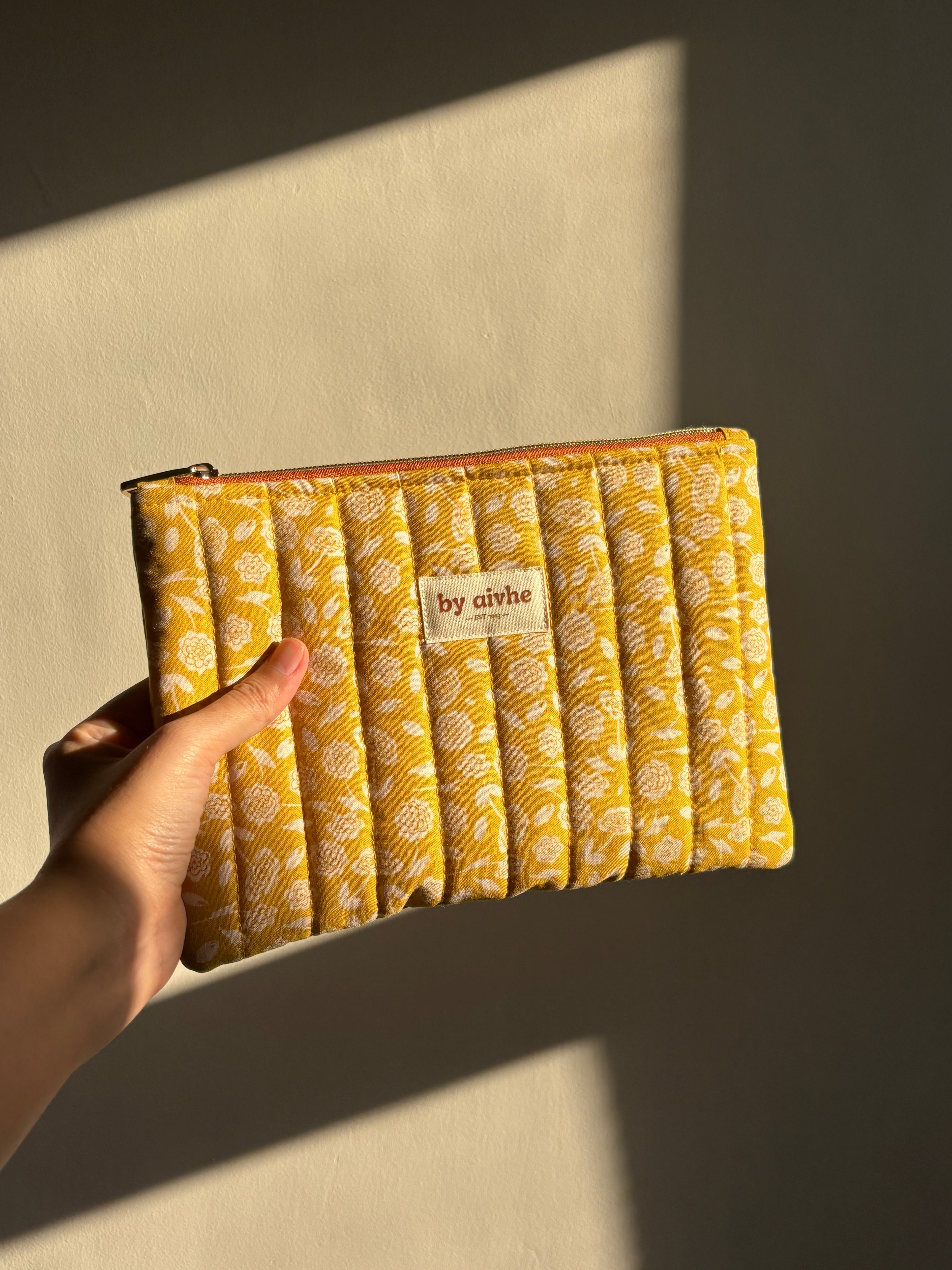 Golden Hour Medium Quilted Pouch