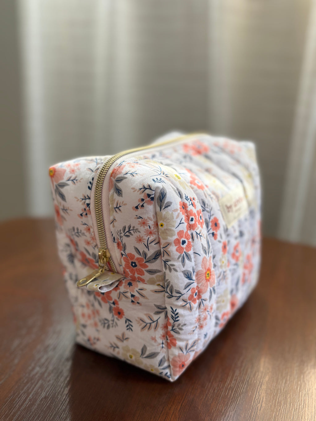Peach Toiletry/Makeup Bag