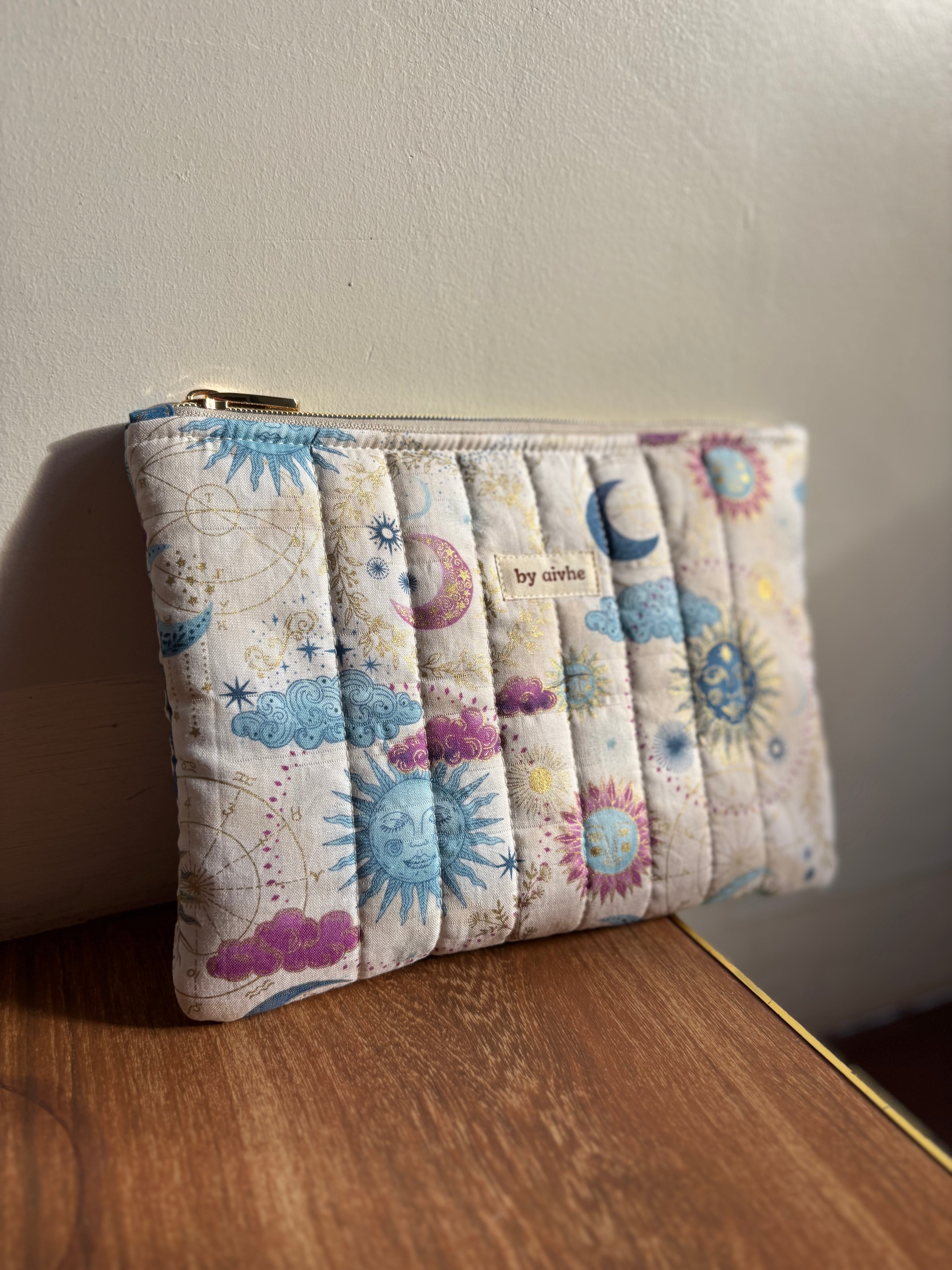 Luna Medium Quilted Pouch