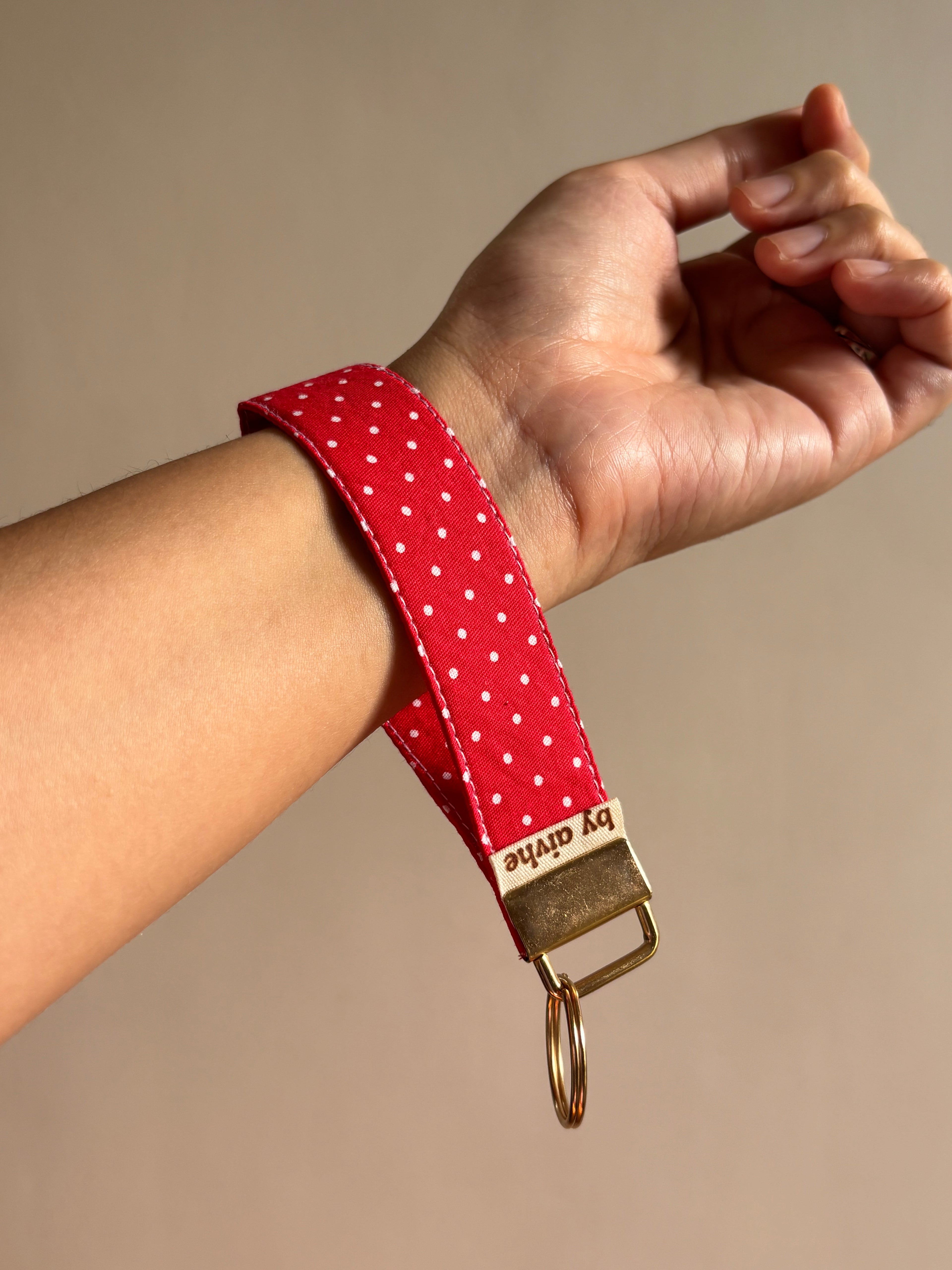 Floral Feb Key Fob Wristlet