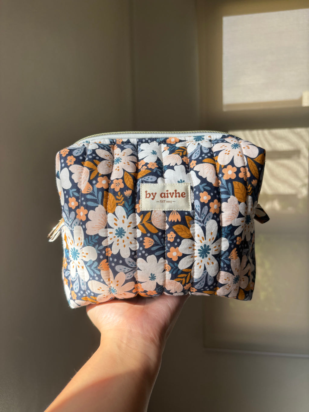 Midnight Bloom Toiletry/Makeup Bag