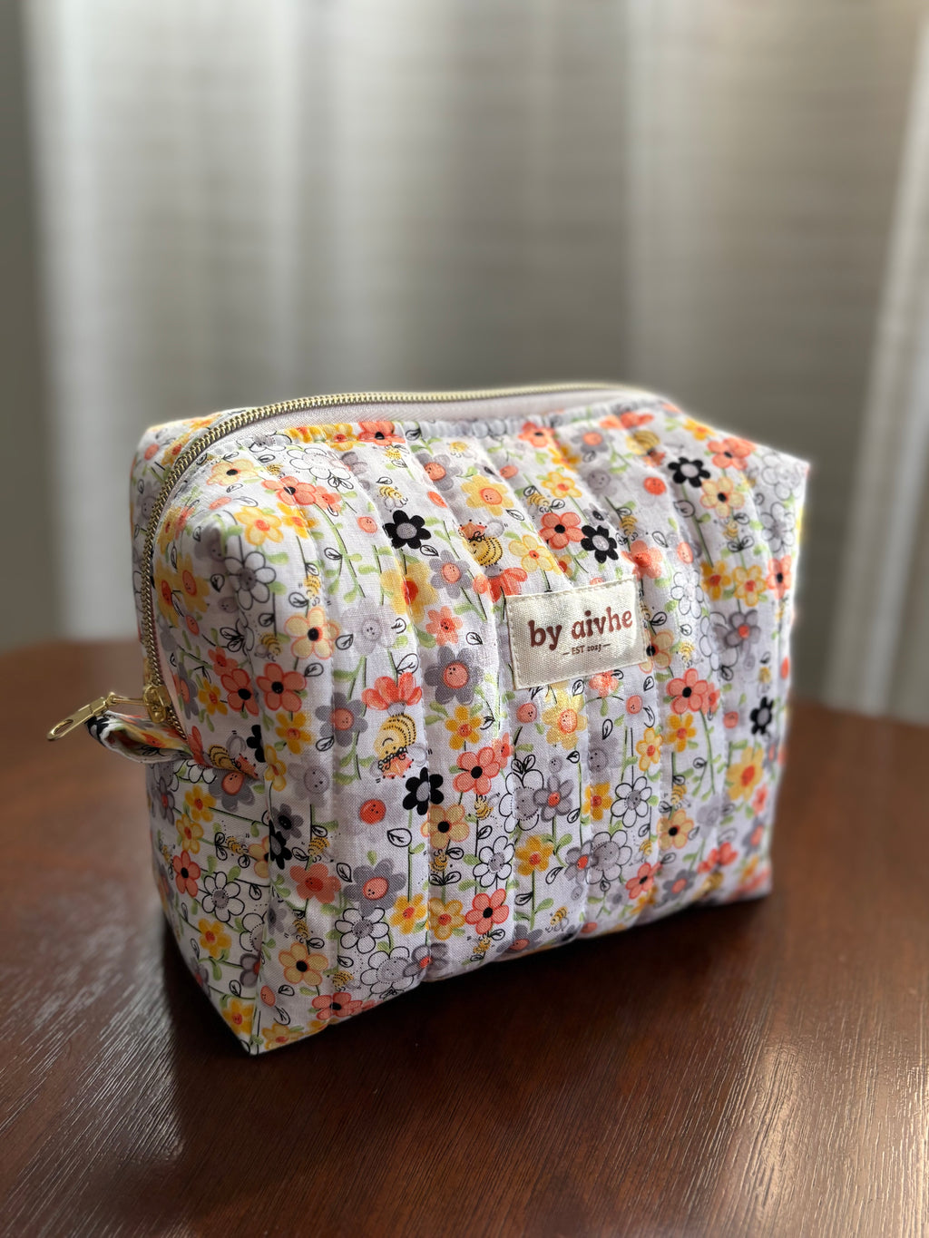 Dainty Floral Toiletry/Makeup Bag