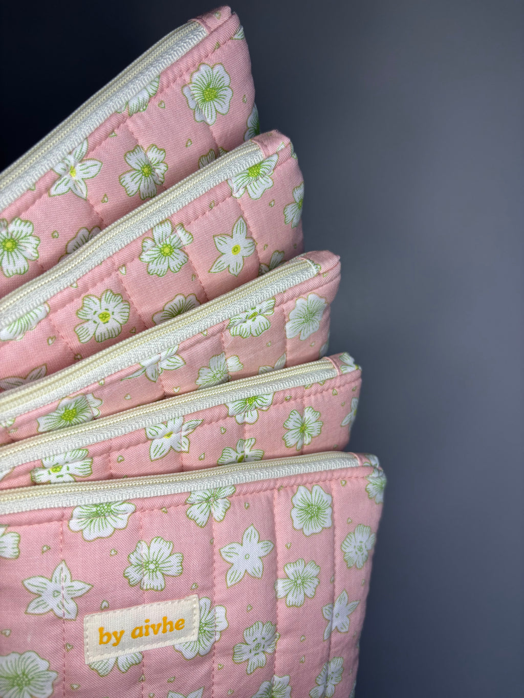 Pink Small Quilted Pouch