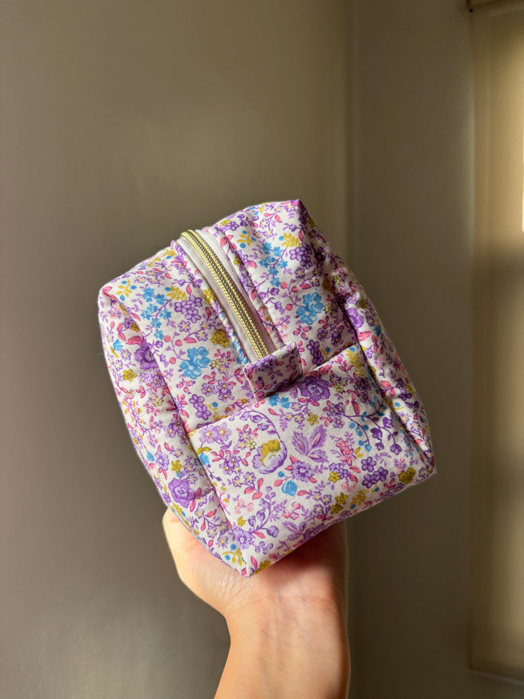 Purple Peony Toiletry/Makeup Bag