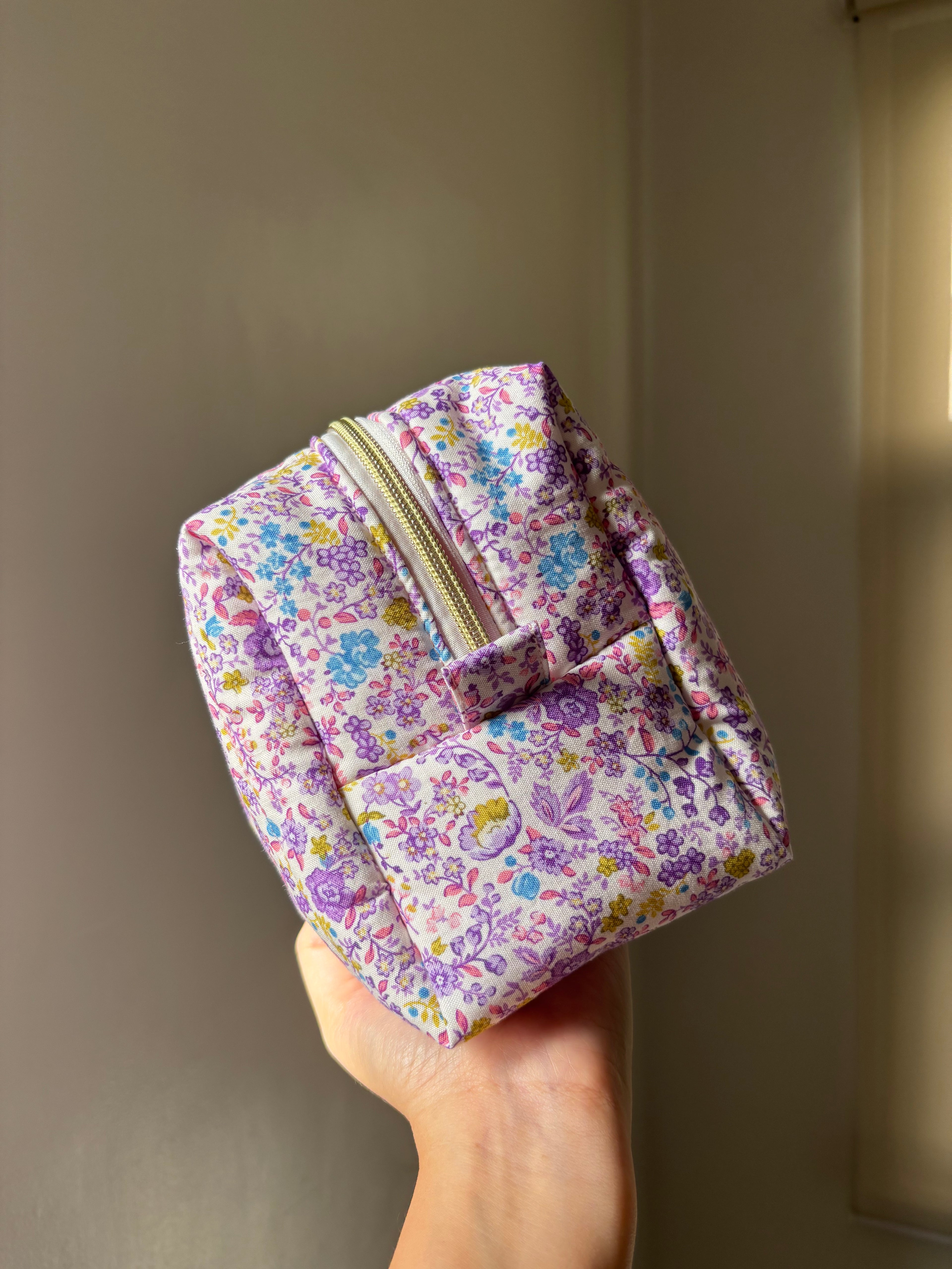Purple Peony Toiletry/Makeup Bag