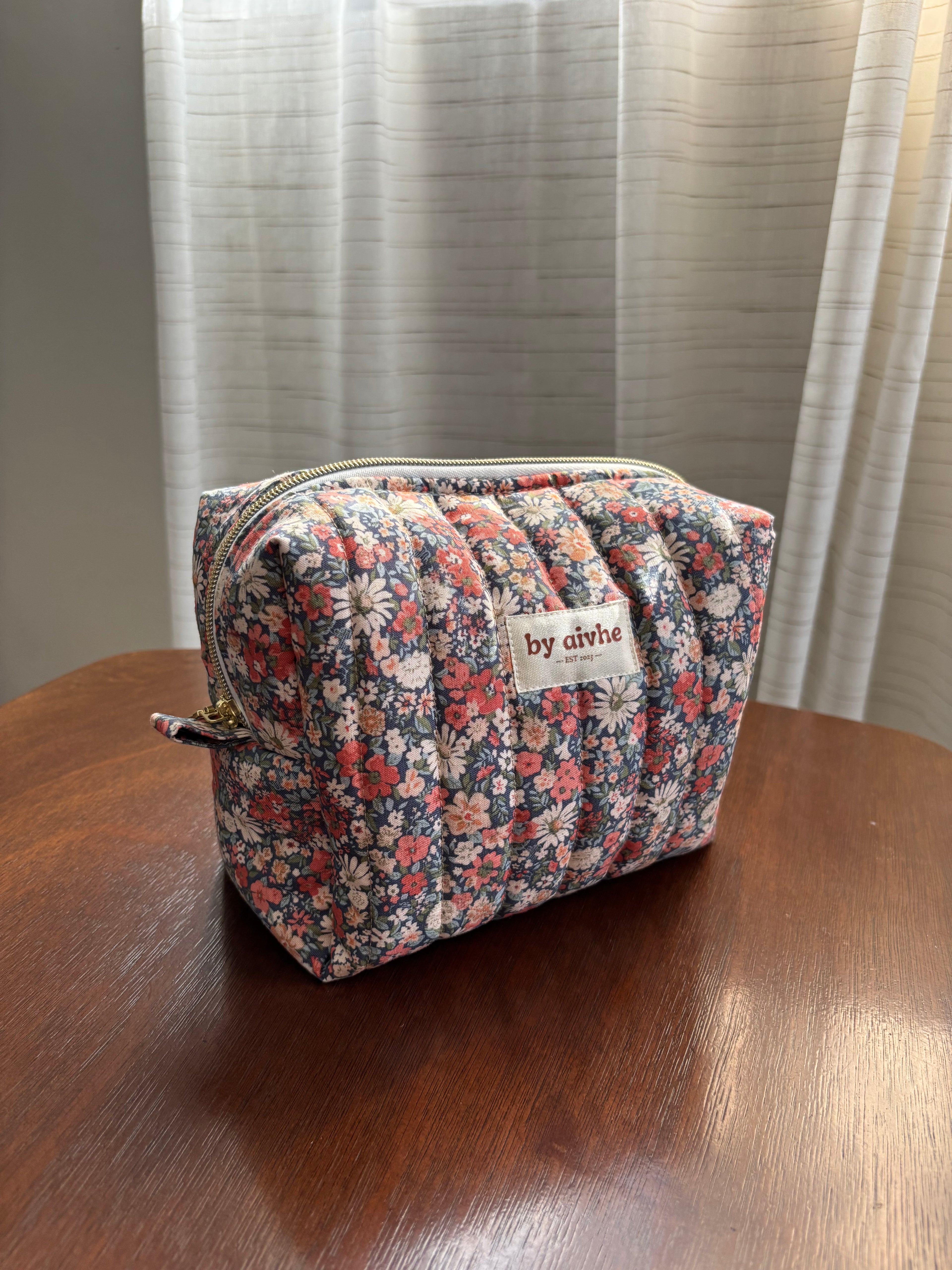 Vintage Blue Toiletry/Makeup Bag