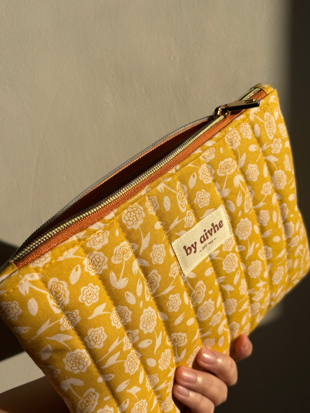 Golden Hour Medium Quilted Pouch