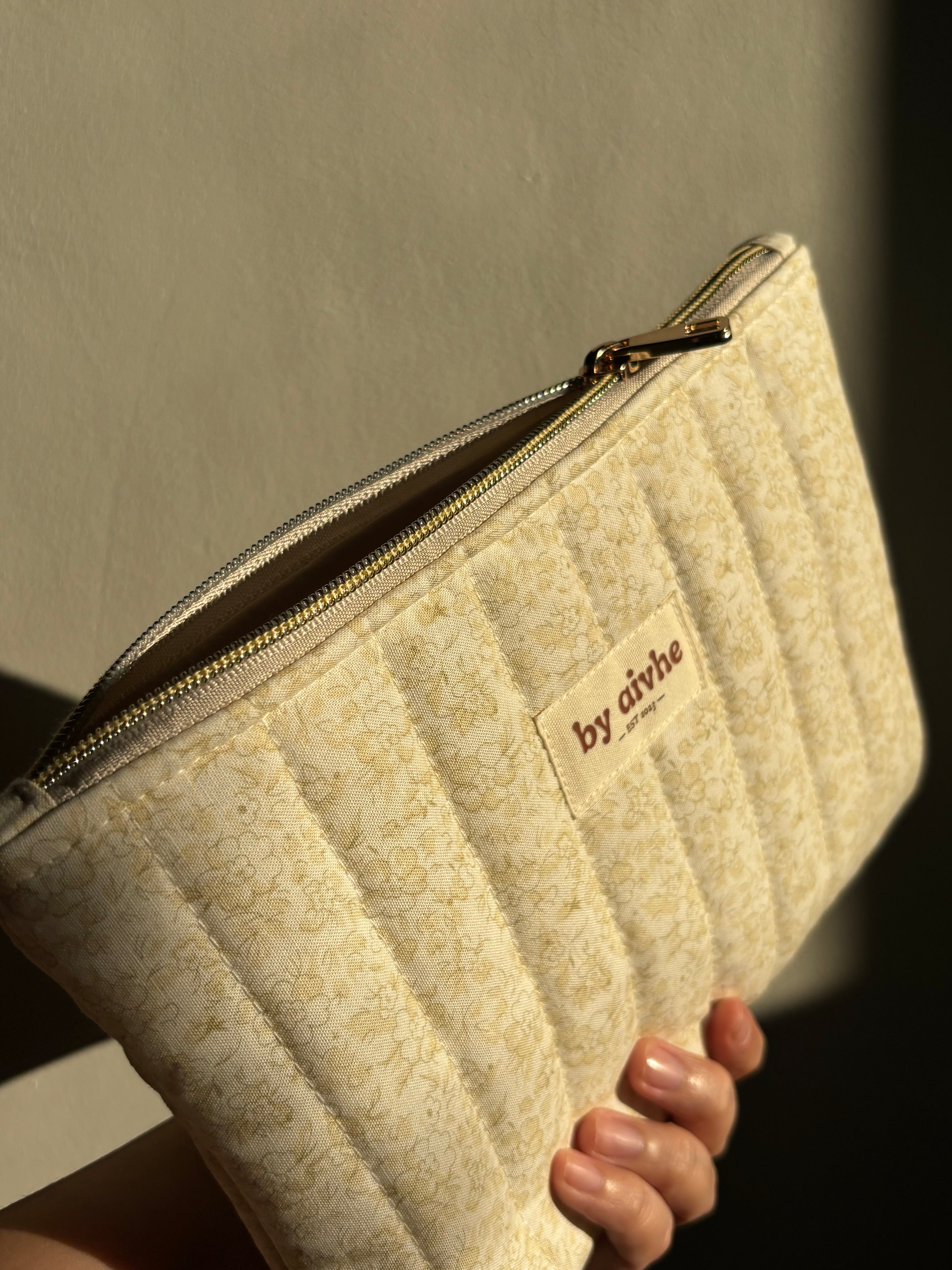 Fresh Grove Medium Quilted Pouch