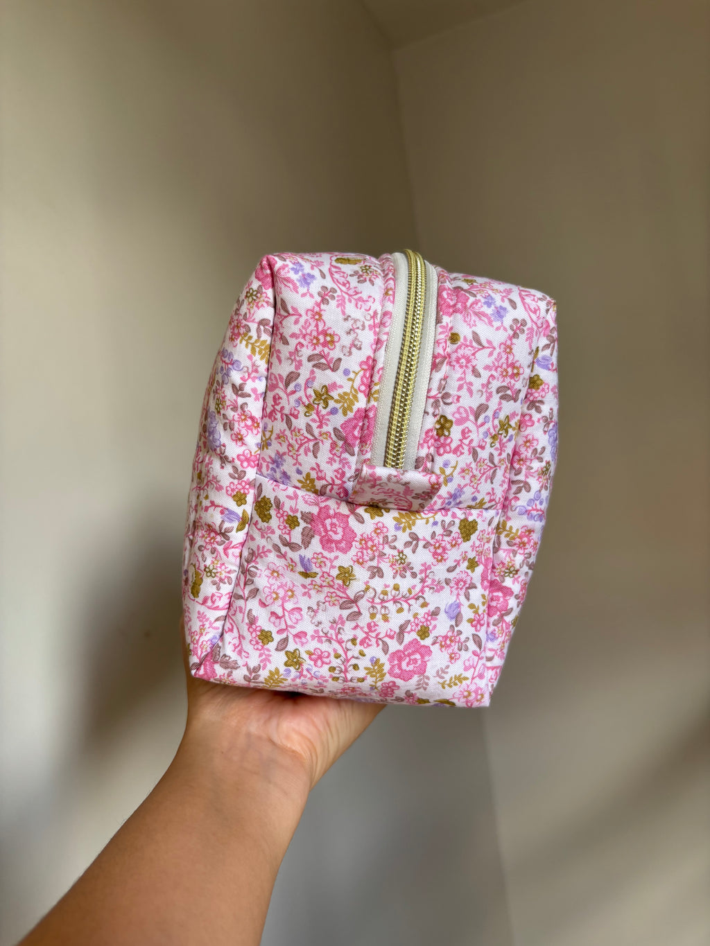 Pink Peony Toiletry/Makeup Bag