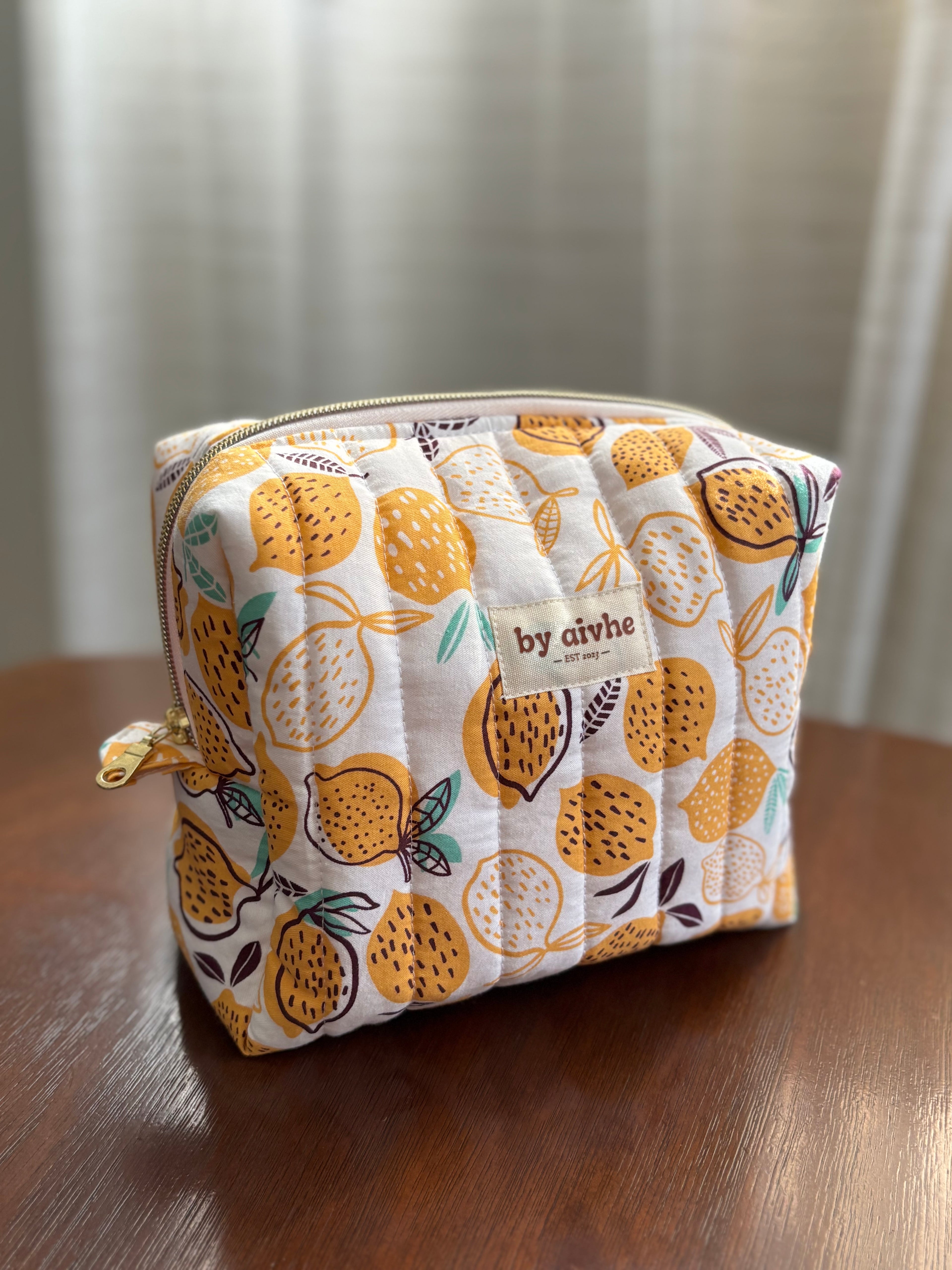 Lemon Toiletry/Makeup Bag