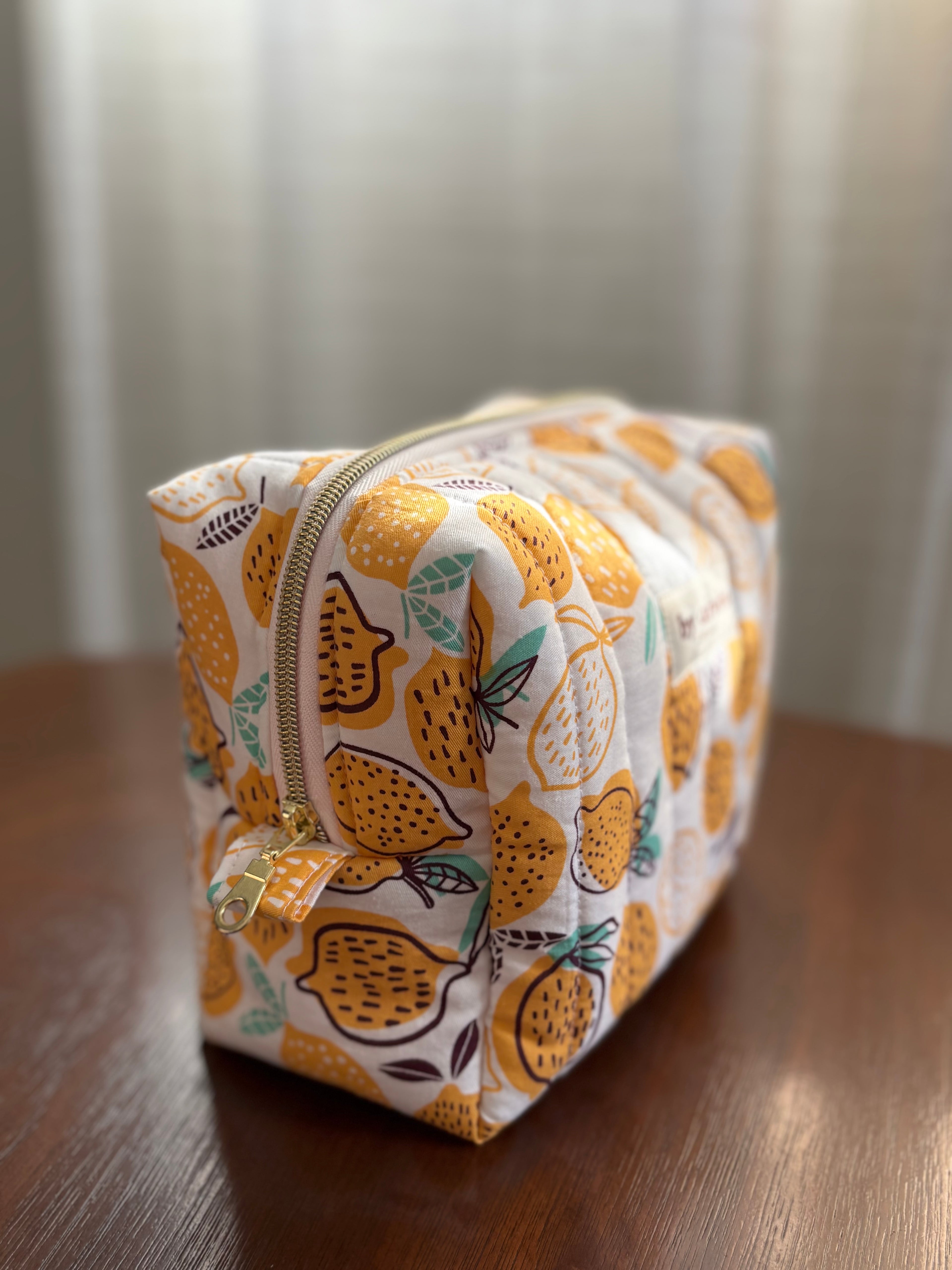 Lemon Toiletry/Makeup Bag