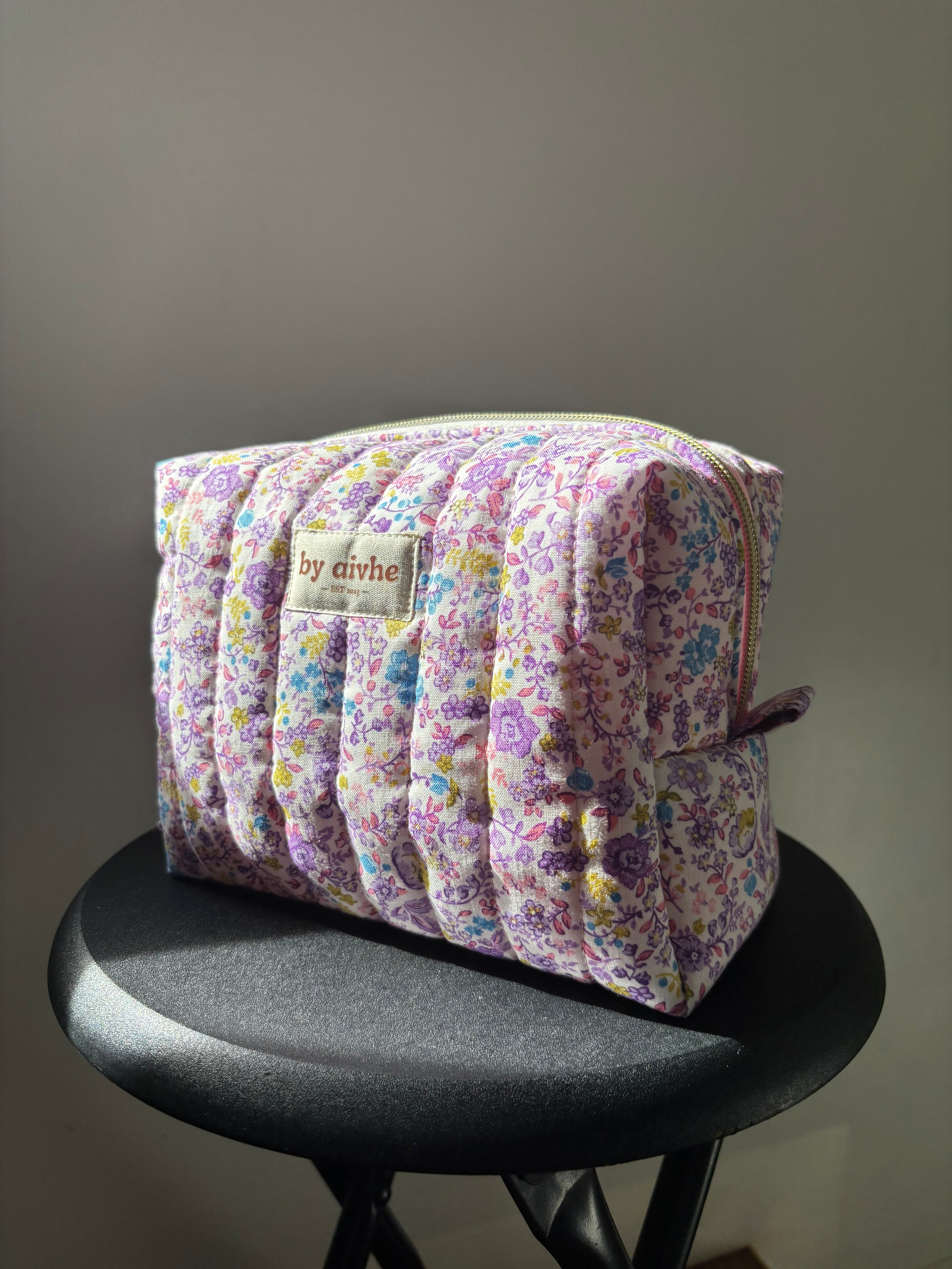 Purple Peony Toiletry/Makeup Bag