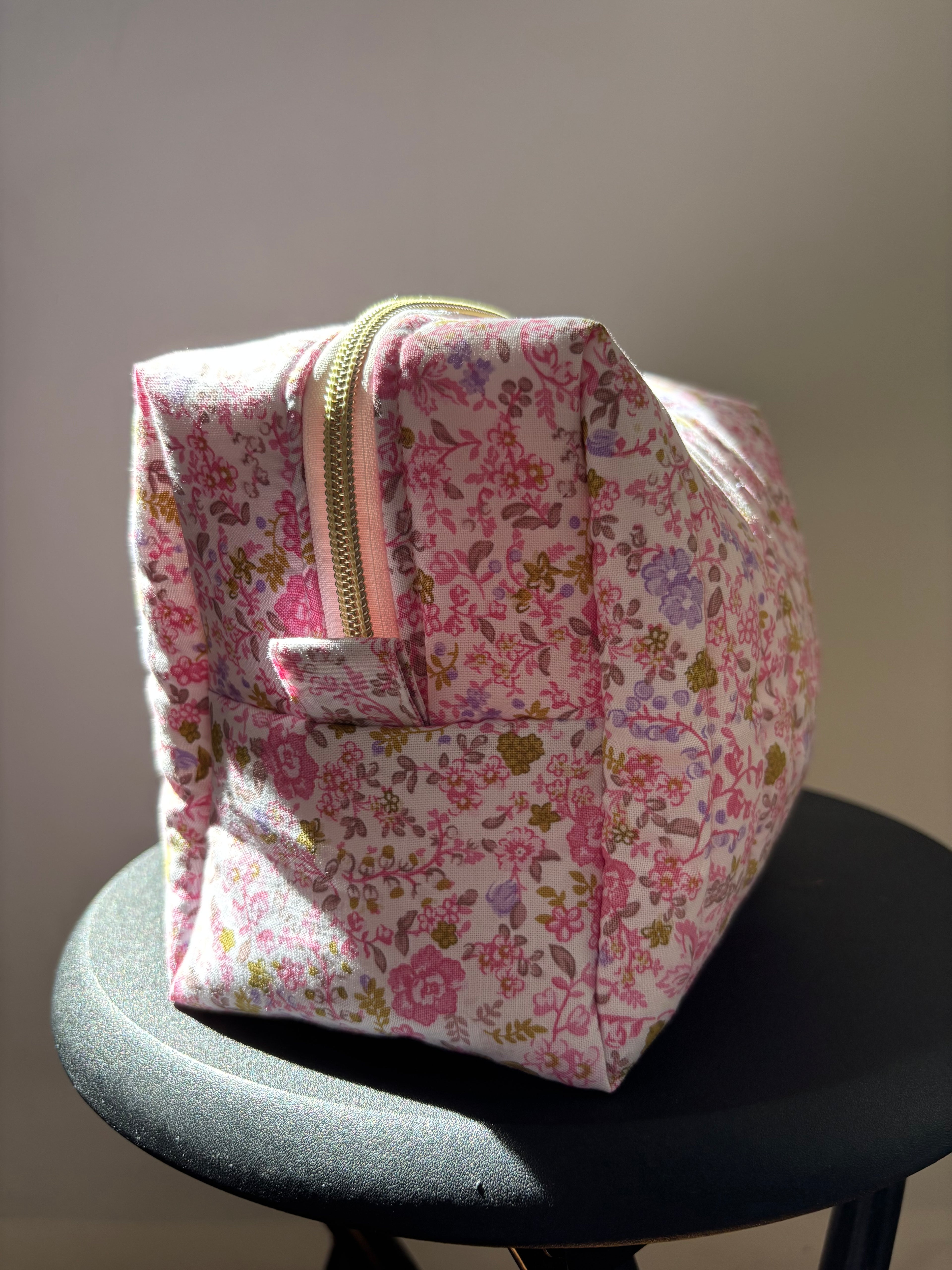 Pink Peony Toiletry/Makeup Bag