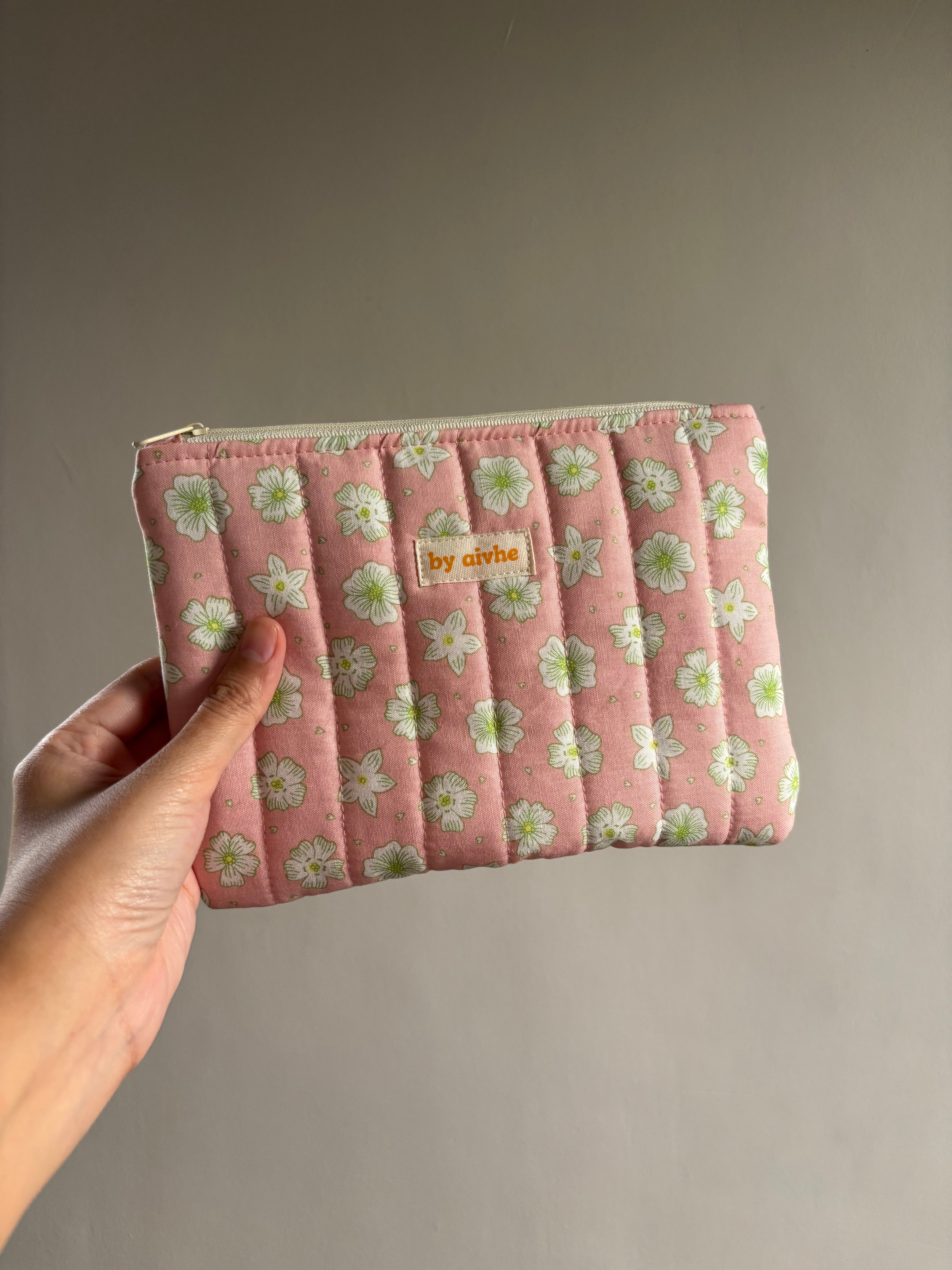 Pink Small Quilted Pouch