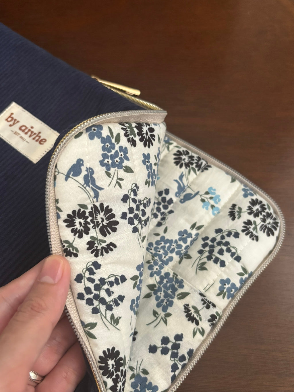 Navy Blue Laptop Sleeve